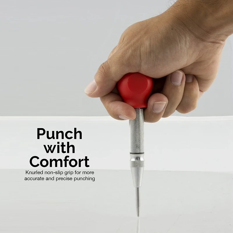 1 Adet HSS Merkezi Punch Stator delme Otomatik Merkezi Pin Punch Yaylı İşaretleme Sondaj Aracı İle Koruyucu Kılıf Görüntü 3