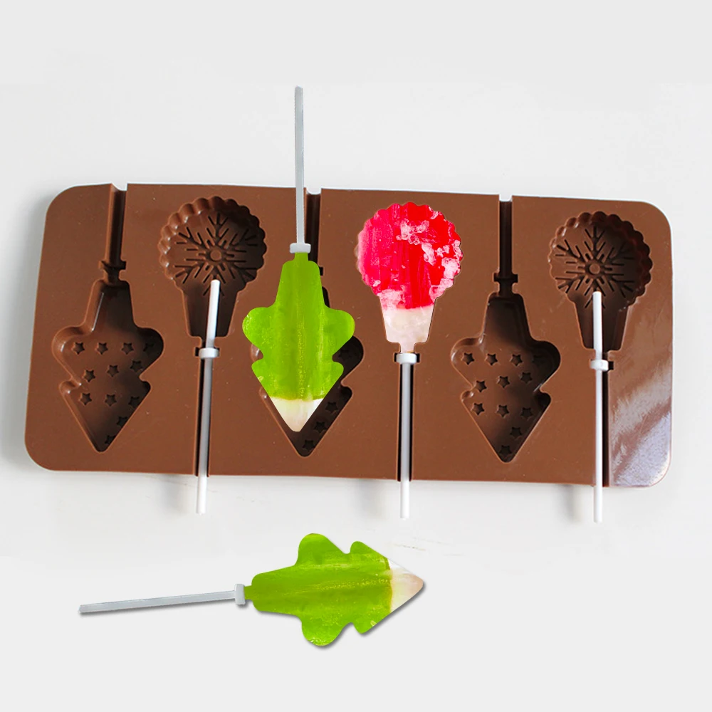 1 ADET Silikon Lolipop Şeker Çikolata Kalıp Yüksek Kaliteli Lolipop Kalıp Kek Dekorasyon Pasta Kalıp Silikon Pişirme Kalıp Görüntü 3