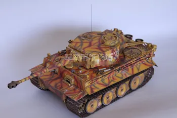 1: 25 Ölçekli 2. Dünya Savaşı Almanya Panzerkampfwagen VI Ausf. E Kaplan I kendi başına yap kağıdı model seti El Yapımı Oyuncak Bulmacalar