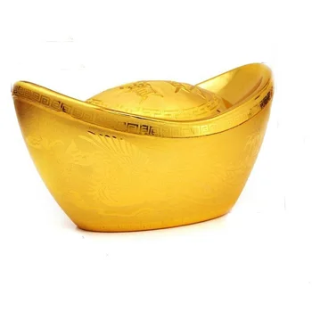 1 adet büyük boy şekil Plastik boş ayakkabı şeklinde altın külçe şeker kutusu ve şeker kavanozu ev dekorasyonu için