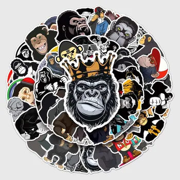 10/50 Adet Karikatür DIY Sevimli Orangutan Graffiti su geçirmez etiket Bagaj Dizüstü Gitar Bilgisayar Fincan Çocuk Oyuncak Dekoratif Çıkartmalar