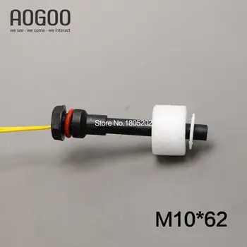 10 Adet / grup M10 * 62mm ZP6210 100 V Normal Kapalı Poli Propy Su Seviyesi Sıvı Sensörü Mini Şamandıra Anahtarı
