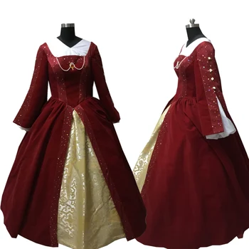 2020 Yeni victoria Cadılar Bayramı Cosplay elbise Sömürge Gürcü Rönesans Gotik Tarihi elbise D-547