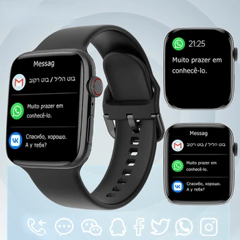 2022 Erkekler Kadınlar akıllı saat NFC Kapı Erişim Kilidini Smartwatch Bluetooth Çağrı Spor Bilezik Özel İzle Yüz Kablosuz Şarj