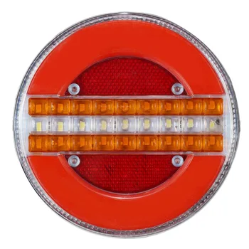 24V 49 LED Dinamik LED far kamyon kuyruğu ışık Fren Lambası DRL Akış Dönüş Sinyal Lambası çakarlı lamba Araba Tekne Karavan için