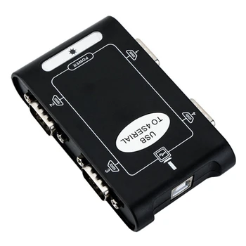 4 Port RS232 USB 2.0 9-Pin Seri port adaptörü USB Seri DB9 COM Dönüştürücü Denetleyici Kartı Desteği USB 2.0 YÜKSEK Hızlı