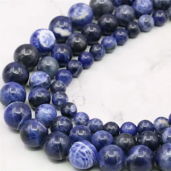6 8 10mm Yuvarlak Mavi damar Taş Akik dağınık boncuklar DIY Doğal Jaspers Kadınlar Kız El Yapımı moda takı Yapımı Tasarım
