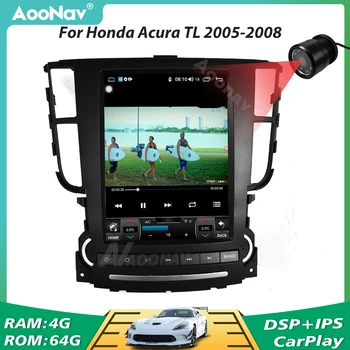 Android 10.0 Octa Çekirdek Araba Radyo Stereo Acura TL 2004-2008 İçin GPS Navigasyon Tam Dokunmatik Ekran Oyuncu Radyo Multimedya