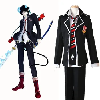 Ao hiçbir Exorcist Mavi Exorcist Okumura Rin Okumura Yukio Cosplay Kostüm okul üniforması + Ücretsiz Parça