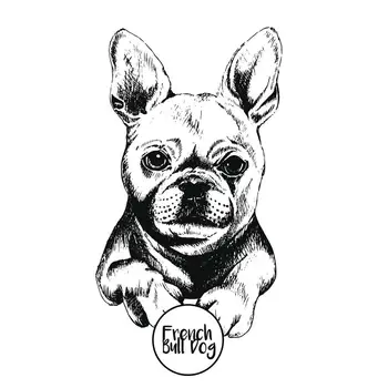 AZSG Sevimli Bulldog Scrapbooking İçin Temizle Pullar DIY küçük resim / Kart Yapımı Dekorasyon Pullar El Sanatları
