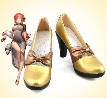 Azur Lane HMS Monarch Anime Karakterler Ayakkabı Cosplay Ayakkabı Çizme Parti Kostüm Prop