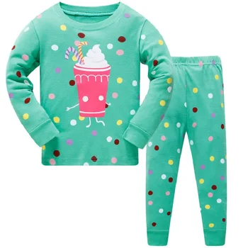 Bebek Kız Giyim Seti Çocuk Çocuk Pijama Zürafa Kıyafeti 2021 Giysileri Toddler Uzun Kollu Baykuş Sıcak Pijama