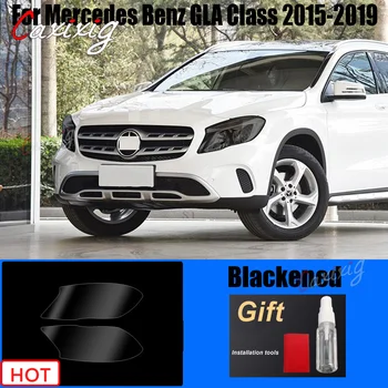 Benz GLA Sınıfı 2015-2019 TPU ARABA Tonu Karartılmış Ön Farlar Filmi Kapı Pencere Ayağı Sütun Çıkartmalar Dış Aksesuarlar