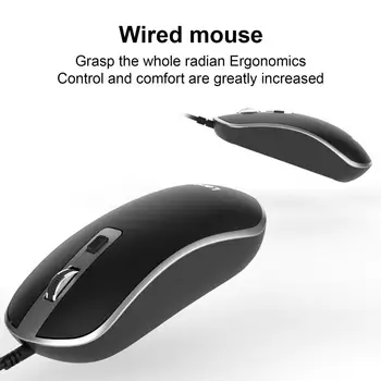 Bilgisayar Fare Pratik Geniş Uyumluluk Tak ve Çalıştır Yüksek Hassasiyetli USB ofis için fare dizüstü bilgisayar faresi Kablolu Fare
