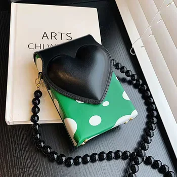 Bu yılki popüler yeşil çanta kadın yeni moda high-end duygusu vahşi moda messenger cep telefonu çantası küçük kare çanta