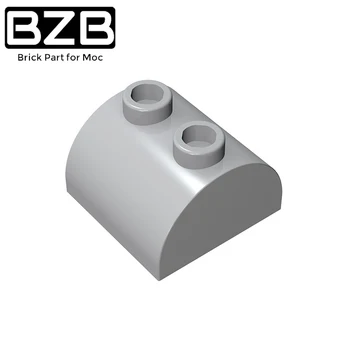 BZB MOC 30165 Eğim Kavisli 2x2x1 Çift 2 Çıtçıt ile Uyumlu Toplar Parçacık Yapı Taşı Parçaları DIY Çocuk Edu Oyuncak