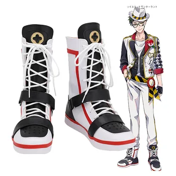 Bükülmüş Cosplay Wonderland Trey Yonca / Deuce Maça Cosplay ayakkabı Çizme Cadılar Bayramı Karnaval Kostüm Prop Custom Made