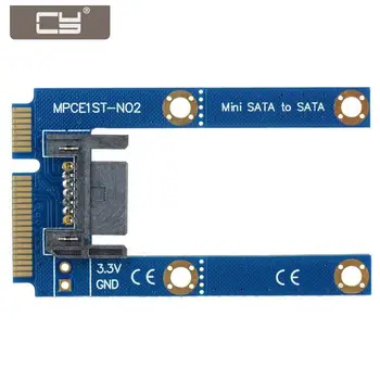 CY 50mm Mini PCI-E mSATA SSD Düz SATA 7pin Disk Sürücüsü PCBA Uzatma