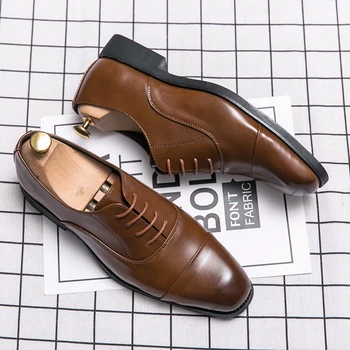 deri ayakkabı erkekler tasarımcı hakiki lüks adam marka erkek resmi gents ış rahat büyük boyutları 48 sosyal ünlü kahverengi retro