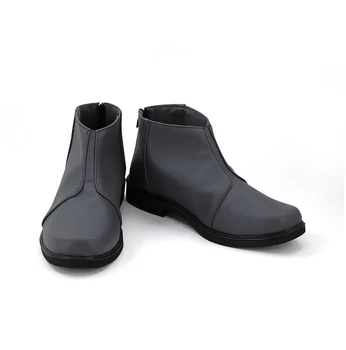 Detroit Haline İnsan Connor Cosplay Ayakkabı Gri Çizmeler Custom Made