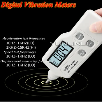 Dijital Titreşim Metre Yüksek Hassasiyetli El Titreşim Test Cihazı Ölçer Multimetre vibrometre analiz Cihazı AS63A