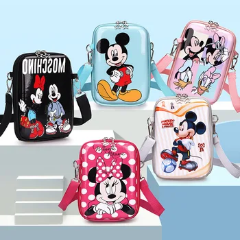Disney yeni Kore kız Minnie Mickey omuzdan askili çanta ışık çocuk askılı çanta yaratıcı kişilik hediye çantası