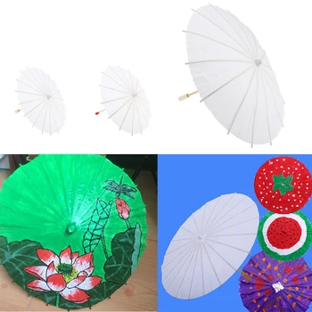 El yapımı Boş Kağıt Şemsiye Kağıt Kokteyl İçecek Şemsiye hinese Japon Tarzı Kağıt Şemsiye Dekorasyon Zanaat