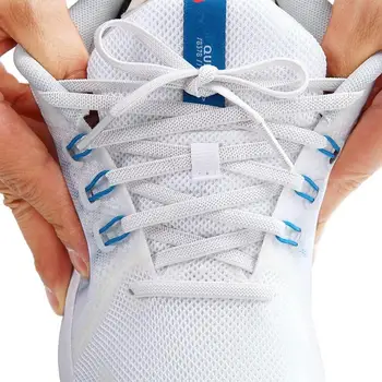 Elastik Düz Klasik Sneakers Ayakabı 7mm Genişlik Ayakkabı Bağı Çocuklar Yetişkinler için Ayakkabı Bağcıkları lastik bantlar Ayakkabı Aksesuarları için 1 Çift