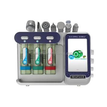 En Popüler Ürün 6 in 1 Hidro Su Dermabrazyon Makinesi Kafa Derisi Yönetimi Cilt Analizi ile Küçük Kabarcık Makinesi