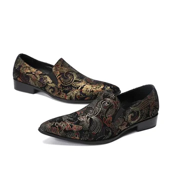 Erkek deri ayakkabı Iş Elbise Takım Elbise Ayakkabı Hakiki Deri Flats Loafers sürüş ayakkabısı Sivri Vintage Siyah Oxford Ayakkabı