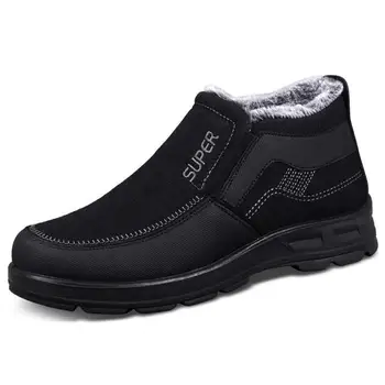 Erkekler Kış Sıcak Tutmak Ayak Bileği Botas Kış Rahat Açık Ayakkabı Spor Botas rahat ayakkabılar Artı Boyutu 48 Zapatillas Hombre