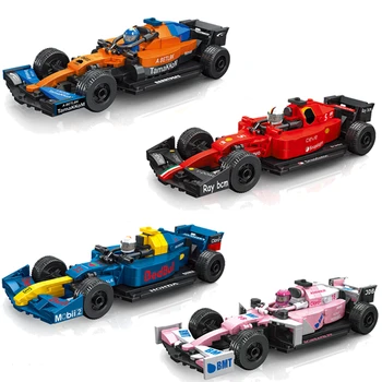 F1 Araba Hız Şampiyonası İlk Sipariş Denklemi Yarış Yapı Blok Seti Ralli Süper Racers Araç Klasik Model Tuğla Çocuk Oyuncak