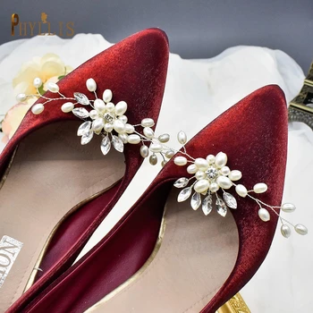 G06 2 ADET Moda Ayakkabı Klip İnci Düğün Ayakkabı Toka Gelin Yüksek Topuk Dekorasyon Takılar Ayakkabı Aksesuarları Taklidi Ayakkabı Klipleri