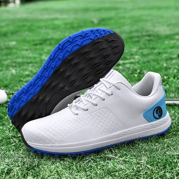 Golf ayakkabıları Erkekler kaymaz Nefes Golf Sneakers su geçirmez ayakkabı Açık Spor Golfçü Sneakers
