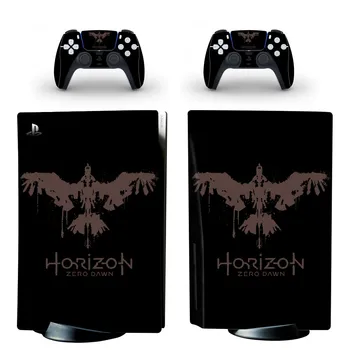 Horizon Sıfır Şafak PS5 Disk Cilt Sticker Kapak Playstation 5 Konsolu ve 2 Kontrolörleri Çıkartması Vinil Koruyucu Disk Skins