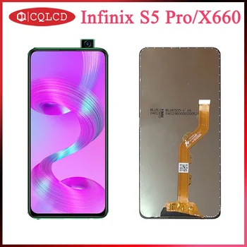 Infinix S5 Pro X660 LCD Ekran Dokunmatik Ekran Komple Meclisi Sayısallaştırıcı Değiştirme
