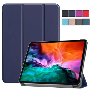 Ipad Pro için 11 12 9 2021 Kılıf Coque Katlanır PU Deri Standı Akıllı Kapak Funda iPad Pro 2021 tablet kılıfı 11 12.9 inç