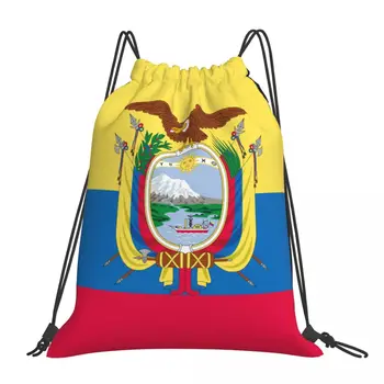 Kadın omuz çantaları İpli Çanta Ayarlanabilir Kayış Moda Açık Sırt Çantaları Ekvador Bayrağı