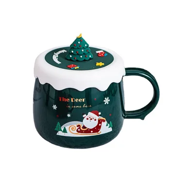 Kahve Seyahat Kupa Noel Bardak Çiftler için Su Bardağı Ofis noel hediyesi İskandinav Seramik Kupalar Seramik Sevimli Çay Bira Komik Masalar