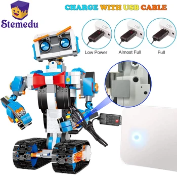 Kalıp Kral 635 ADET Elektrikli Uzaktan Kumanda Programlama Robot Uyumlu Tüm Marka Blokları Blokları Monte Çocuk Eğitici Oyuncaklar