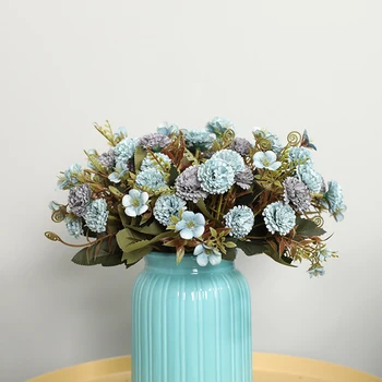 Karanfil yapay çiçekler Şube Parti Düğün Sahne Dekorasyon Malzemeleri Sahte Bitkiler Ev yemek masası DIY Dekor Aksesuarları