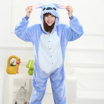 Kigurumi Dikiş Domuz Köpek Kostüm Pijama Yetişkin Hayvan Anime Onesie Kadın Kapşonlu Kegurumi Unicorn Pijama Pazen Pijama