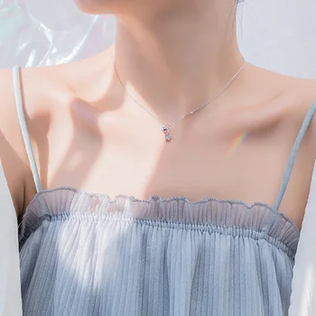 Kore Moda Yıldız Bells kolye kolye Kadın yaratıcı kısa kolye Kız Klavikula Zinciri Kpop Gerdanlık Kolye Collares