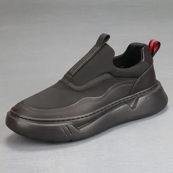 Kore versiyonu hafif nefes basit moda kanvas ayakkabılar erkekler moda yeni tek ayak düşük topuk ayakkabı