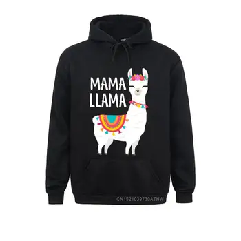 Mama Llama Komik Anneler Günü Kadın Anne Doğum Günü Kazak Erkekler Tişörtü Baskılı Hoodies Tasarımcı Spor Giyim Uzun Kollu