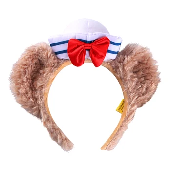 Marka orijinal Noel Daffy Ayı Donanma ShellieMay Kafa Peluş 3D Kulaklar Saç Çember Hairband Parti Şapkalar Kız Oyuncak Hediyeler