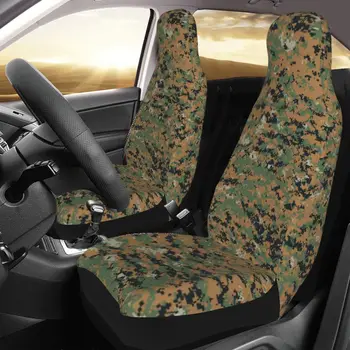 MARPAT askeri kamuflaj Camo evrensel araba koltuğu kaplaması Dört Mevsim Kadın Askeri klozet kapağı s Polyester Araba Styling