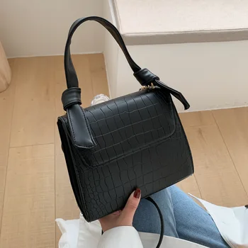 Mini küçük kare çanta kadınlar için el tasarımcı lüks marka pu deri omuz çantası bayan taş iş desen 2020 çanta