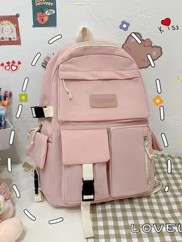 Moda Kadın Sırt Çantası Büyük Kapasiteli Laptop Çantaları Çok Fonksiyonlu Öğrenci okul çantası Su Geçirmez Anti-hırsızlık Açık Seyahat Paketi