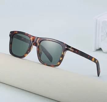 Moda Marka Klasik Erkek Kare Güneş Gözlüğü Tasarımcı Perçin Retro güneş gözlüğü Kadın Beckham Tarzı Sürücü Gözlük gafas de sol